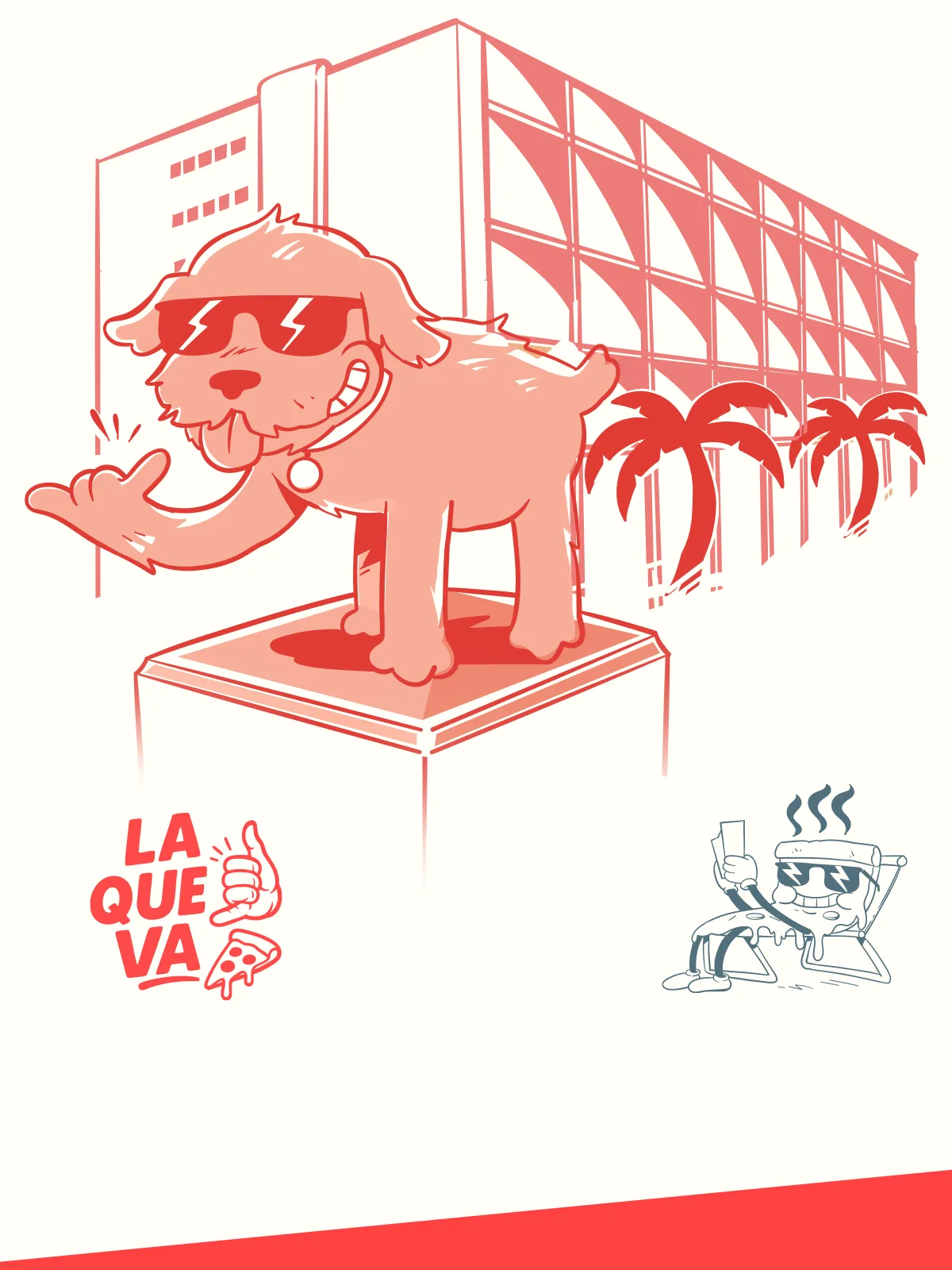 Portada de ilustración para La Que Va